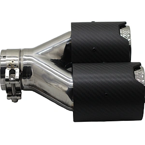New High performance dual car exhaust muffler tail pipe