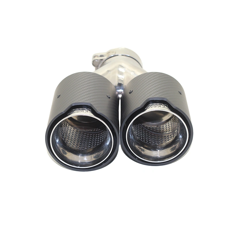 New High performance dual car exhaust muffler tail pipe