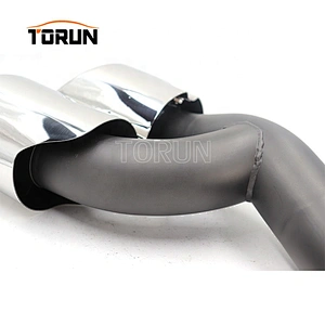 Hot sale high quality Universal y exhaust systems pipe bolt 14+ Cayenne Round 958 Mirror Polish