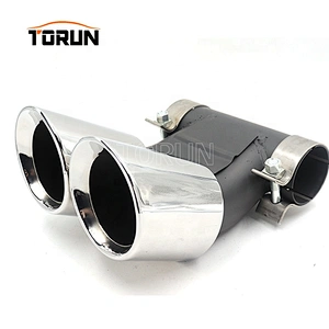New style Universal 60mm exhaust tips for porsche 15 Cayman 718 Mirror Polish