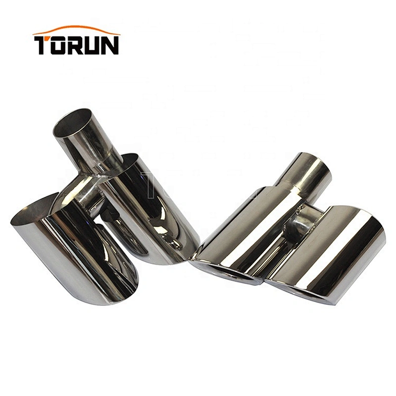 High performance exhaust tips for porsche panamera 10-13 Panamera 970 Round Mirror Polish