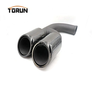wholesale price hot sale exhaust 911 10-14  958 V6 Round Mirror Polish Brush Chroming Black
