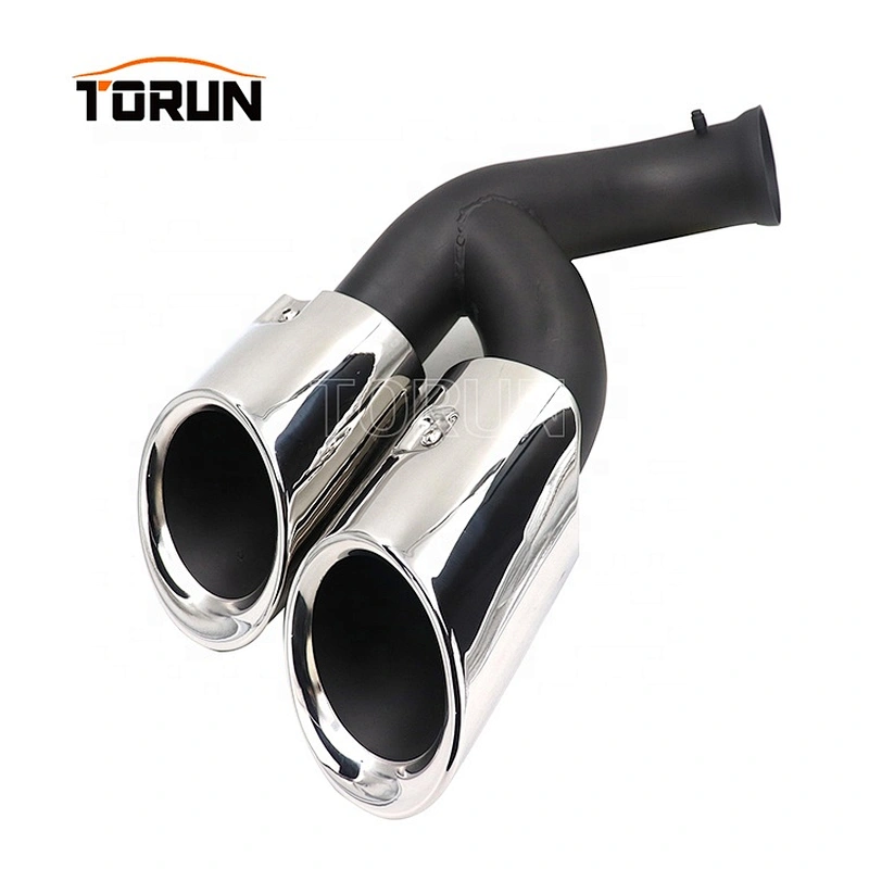 High performance chrome exhaust pipe for truck 14+ Cayenne Round 958 Mirror Polish