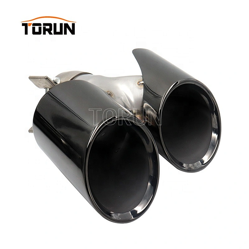 New style Universal twin stainless steel exhaust system tips for porsche 991 Mirror Polish