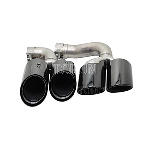 Hot sale high quality Universal  exhaust tips for porsche 18 Cayenne Hybrid Mirror Polish