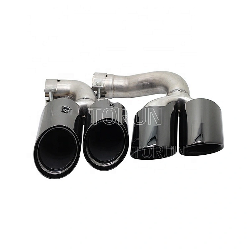 Hot sale high quality Universal  exhaust tips for porsche 18 Cayenne Hybrid Mirror Polish