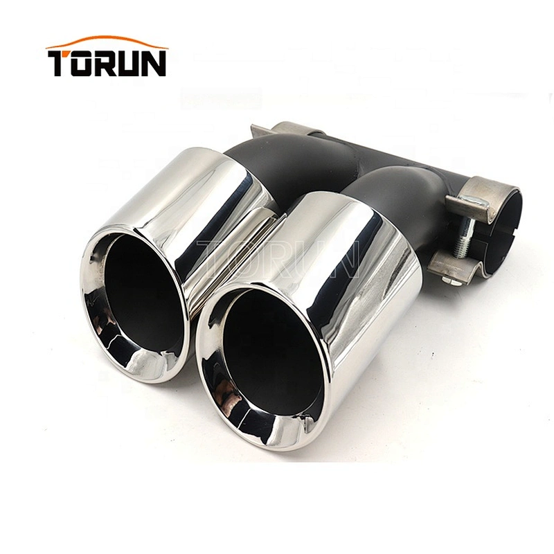 New style Universal 60mm exhaust tips for porsche 15 Cayman 718 Mirror Polish