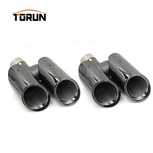 High performance exhaust muffler tip for porsche macan 14-16 macan round chroming black
