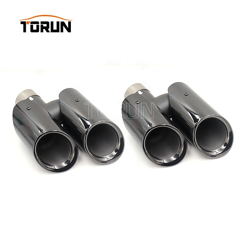 High performance exhaust muffler tip for porsche macan 14-16 macan round chroming black