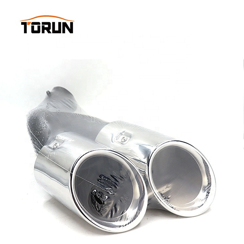 High performance chrome exhaust pipe for truck 14+ Cayenne Round 958 Mirror Polish