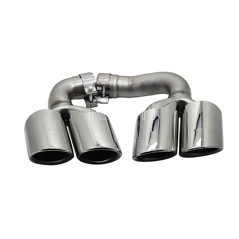 Hot sale high quality Universal  exhaust tips for porsche 18 Cayenne Hybrid Mirror Polish