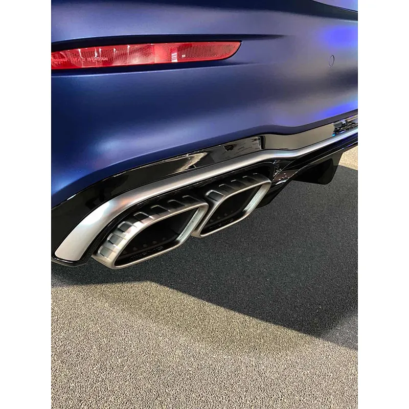 new Manufactory 304 stainless steel auto exhaust pipe muffler tip for Mercedes-Benz amg style