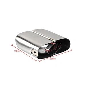 Square exhaust muffler for 2014 2015 2016 Panamera