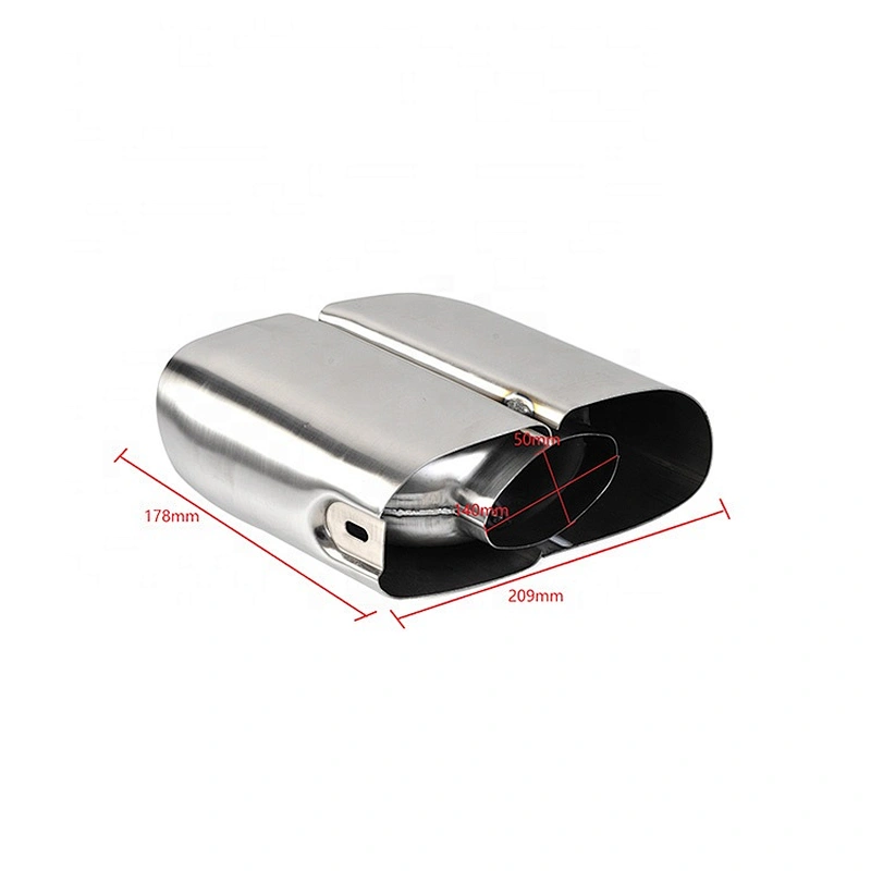 Square exhaust muffler for 2014 2015 2016 Panamera
