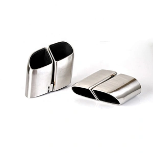 Square exhaust muffler for 2014 2015 2016 Panamera