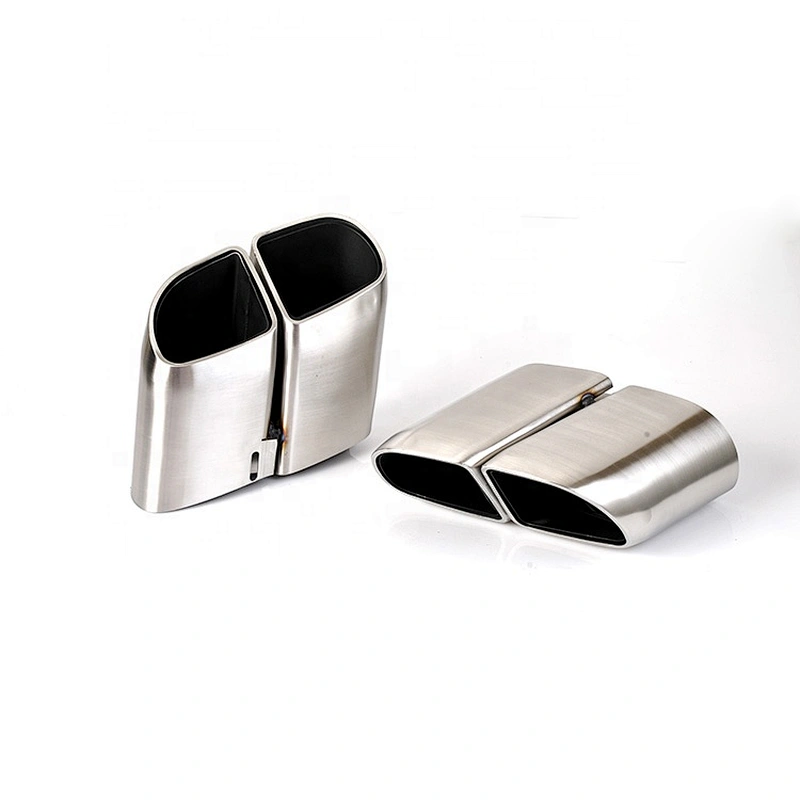 Square exhaust muffler for 2014 2015 2016 Panamera