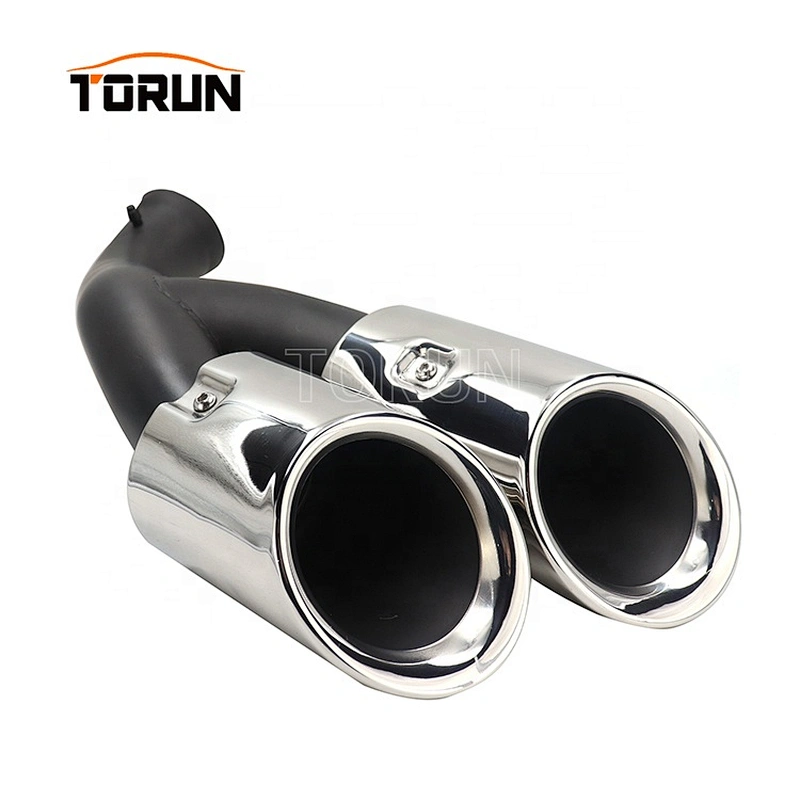 New style Universal titanium exhaust system tips 14+ Cayenne Round 958 Mirror Polish