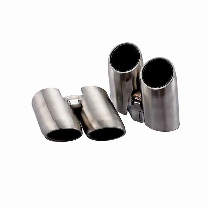 High performance #304 Stainless steel muffler exhaust tip for porsche 14-16 Panamera 970 Round