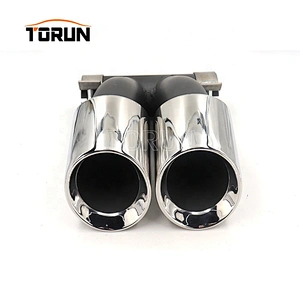 New style Universal 60mm exhaust tips for porsche 15 Cayman 718 Mirror Polish