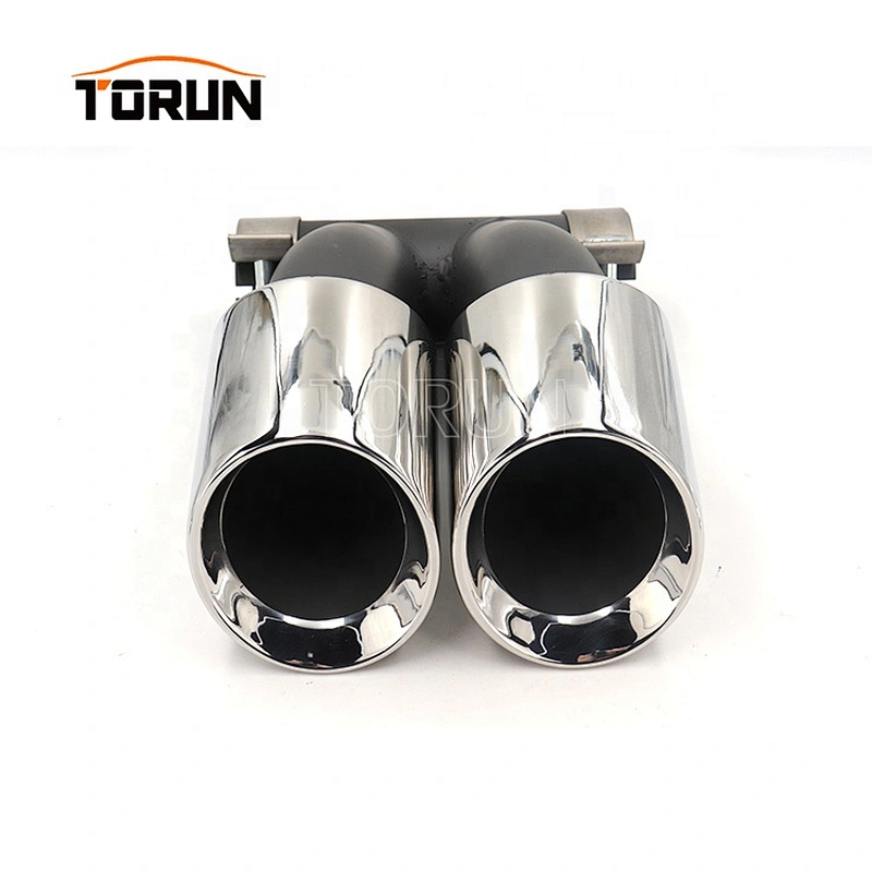 New style Universal 60mm exhaust tips for porsche 15 Cayman 718 Mirror Polish