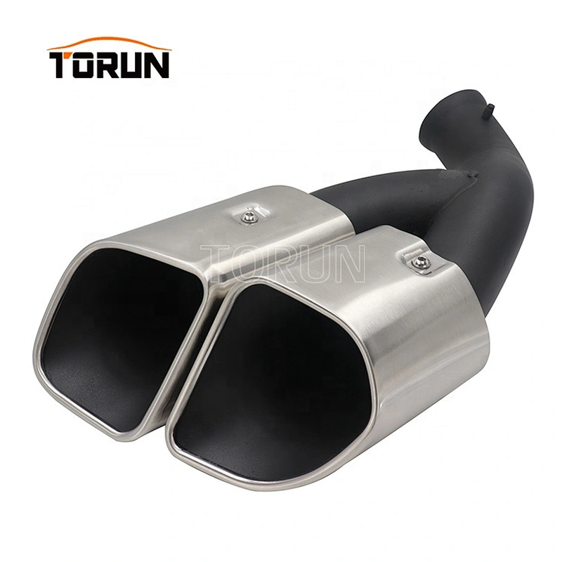 High performance carbon fiber exhaust tail pipe muffler for porsche 14+ Cayenne 958 Square Mirror Polish
