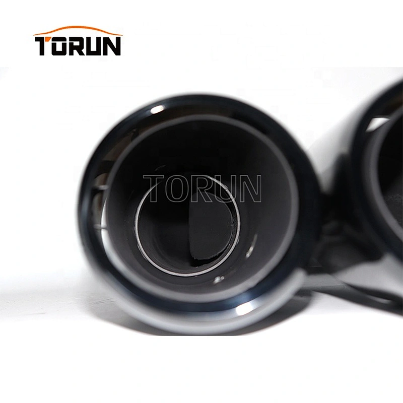 New style Universal carbon auto angle cut exhaust tip for porsche 10-14 Cayenne 958 V6 Round Chroming Black