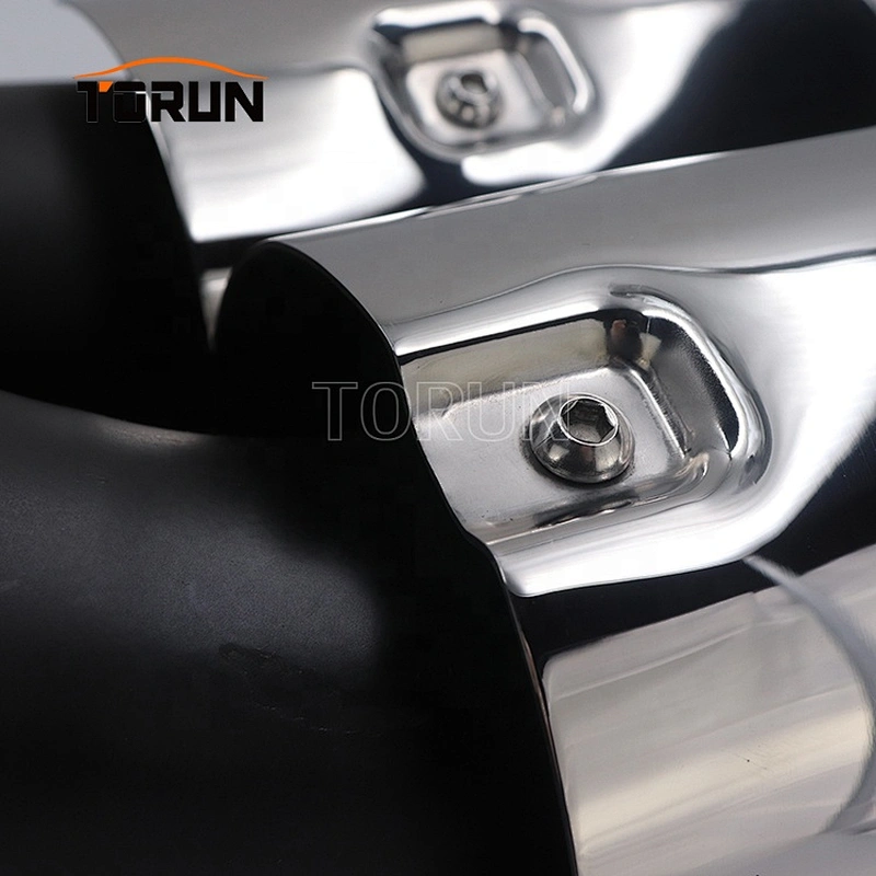 High performance chrome exhaust pipe for truck 14+ Cayenne Round 958 Mirror Polish