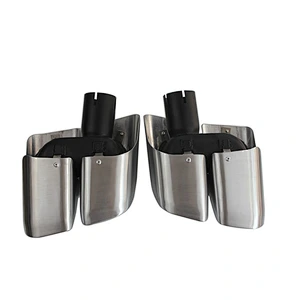 Hot sale high performance exhaust muffler tip for porsche exhaust 14-16 Macan Square Mirror Polish