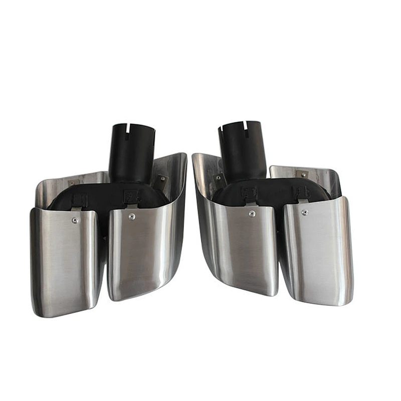 Hot sale high performance exhaust muffler tip for porsche exhaust 14-16 Macan Square Mirror Polish