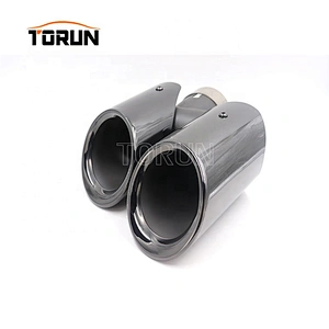 High performance exhaust muffler tip for porsche macan 14-16 macan round chroming black