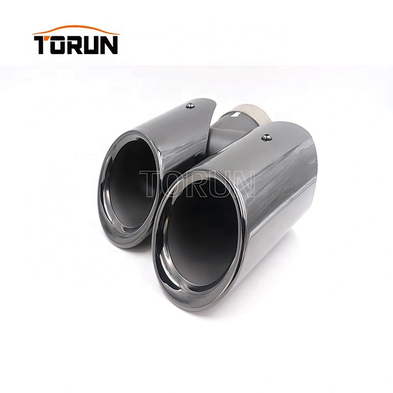 High performance exhaust muffler tip for porsche macan 14-16 macan round chroming black