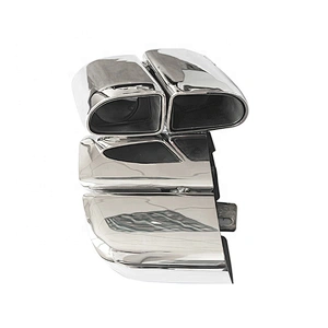 Square exhaust muffler for 2014 2015 2016 Panamera