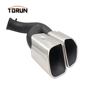 High performance carbon fiber exhaust tail pipe muffler for porsche 14+ Cayenne 958 Square Mirror Polish