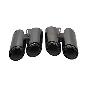 Performance New Style three layers Chroming Black Exhaust tips muffler pipe for Porsche Panamera 971