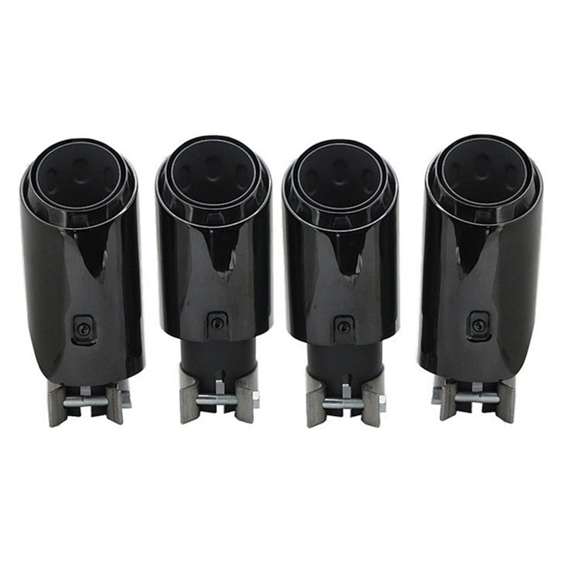 2020 new style exhaust tip for 2018 por-sche cay-enne exhaust pipe muffler chrome Black
