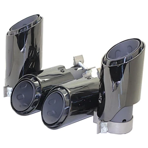 2020 new style exhaust tip for 2018 por-sche cay-enne exhaust pipe muffler chrome Black