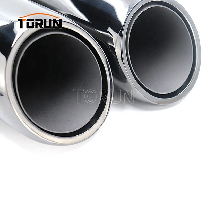 wholesale price hot sale exhaust 911 10-14  958 V6 Round Mirror Polish Brush Chroming Black