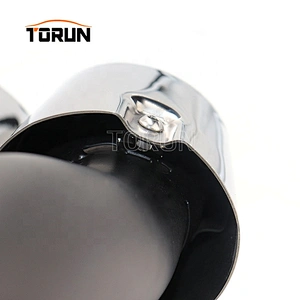 High performance chrome exhaust pipe for truck 14+ Cayenne Round 958 Mirror Polish