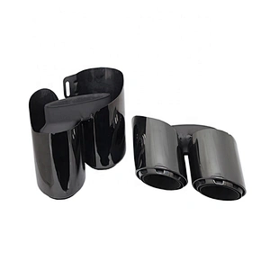 Performance New Style three layers Chroming Black Exhaust tips muffler pipe for Porsche Panamera 971