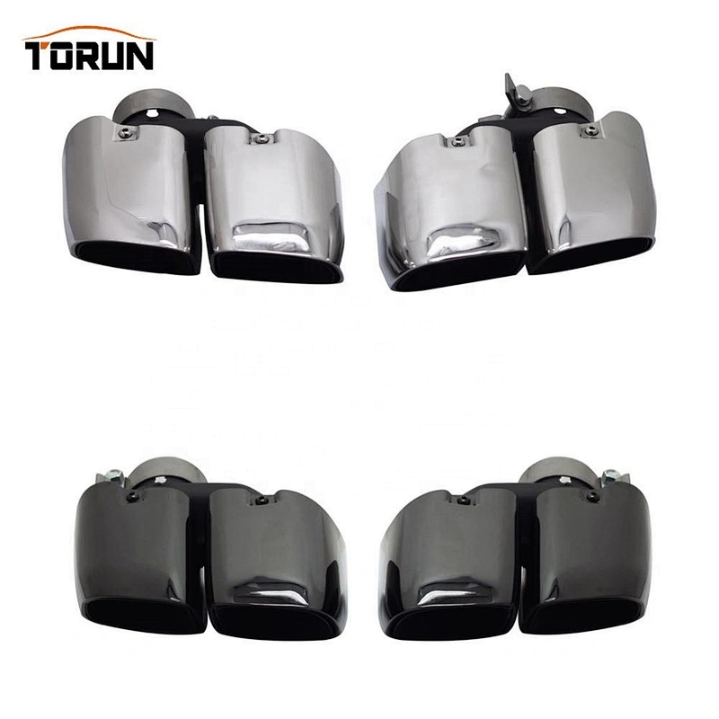 304ss Chroming Black exhaust muffler for Porsche 19 Macan