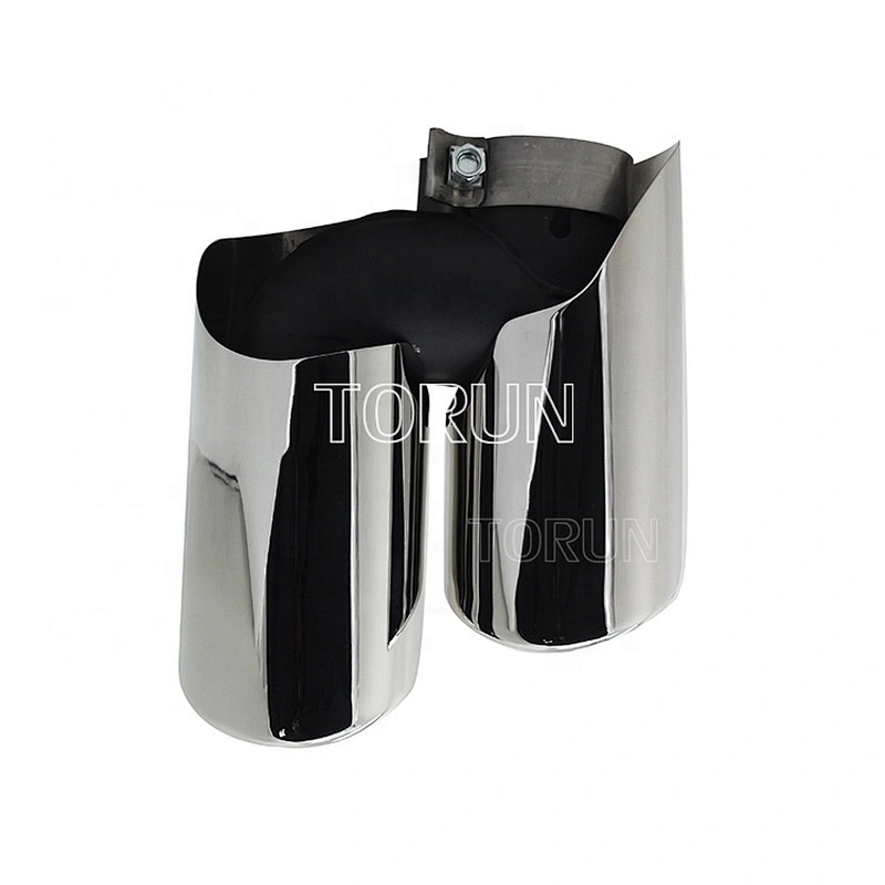 High performance #304 Stainless steel muffler exhaust tip for porsche Mirror Polish Brush Chroming Black
