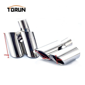 High performance exhaust tips for porsche panamera 10-13 Panamera 970 Round Mirror Polish