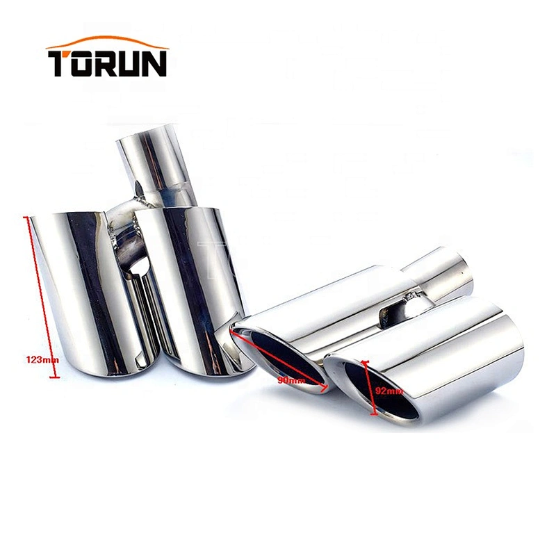 High performance exhaust tips for porsche panamera 10-13 Panamera 970 Round Mirror Polish