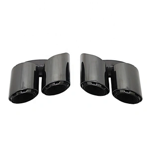 Performance New Style three layers Chroming Black Exhaust tips muffler pipe for Porsche Panamera 971