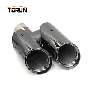 High performance exhaust muffler tip for porsche macan 14-16 macan round chroming black