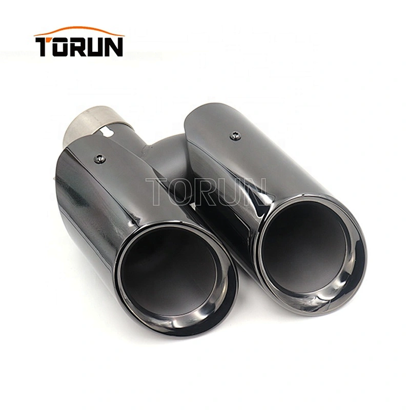 High performance exhaust muffler tip for porsche macan 14-16 macan round chroming black