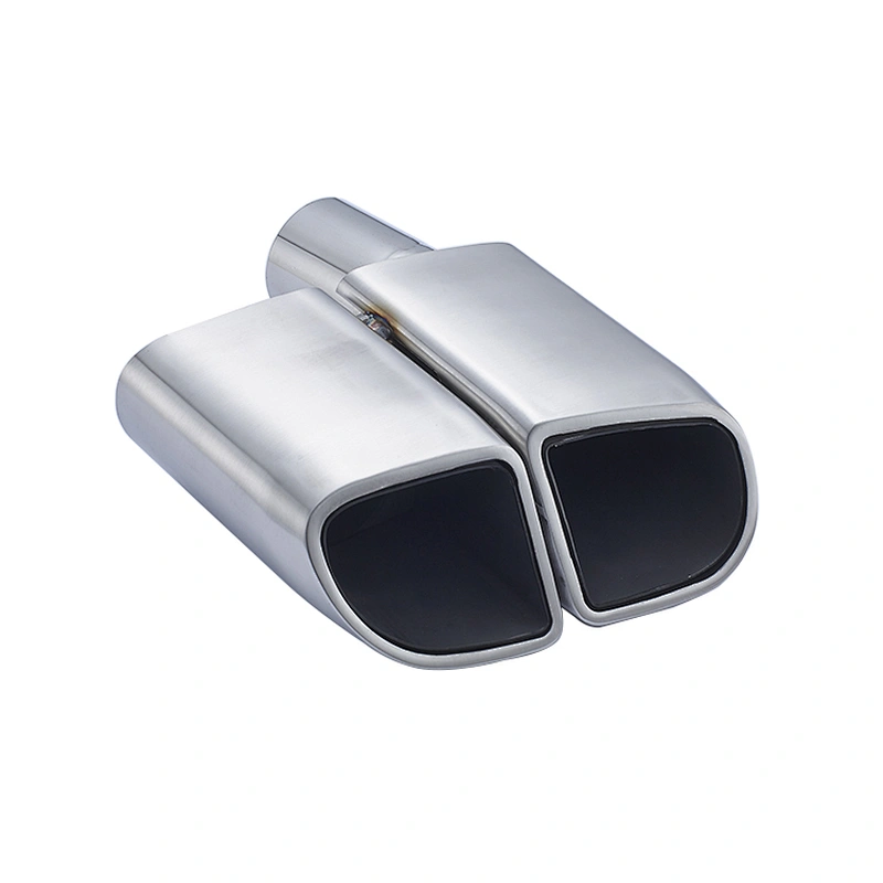 High performance #304 Stainless steel muffler exhaust tip for porsche 10-13 Panamera 970 Square Mirror Polish