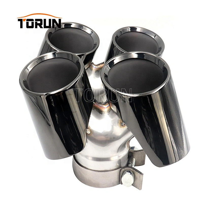 New style Universal twin stainless steel exhaust system tips for porsche 991 Mirror Polish