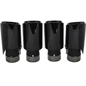 2020 new style exhaust tip for 2018 por-sche cay-enne exhaust pipe muffler chrome Black