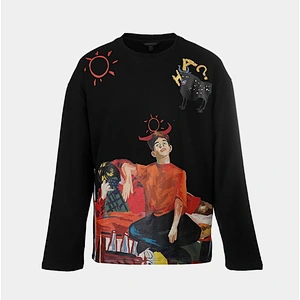 Mans printed top pullover